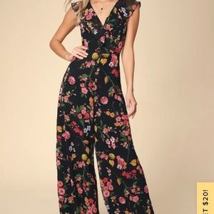 Beautiful floral jumpsuit from Lulus